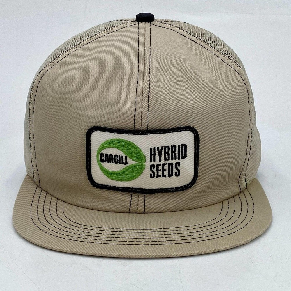 Vintage K-Products Cargill Hybrid Seeds Snapback‎ Trucker Hat USA Made